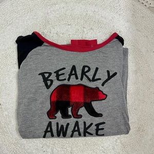 Bearly awake pj shirt